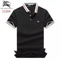 burberry short-sleeve oxford polo shirt monochrome anti-collar